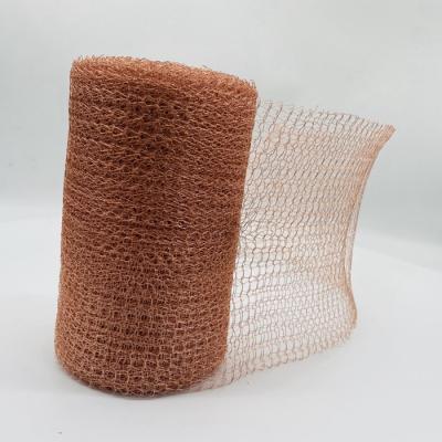 China Knitted Copper Wire Mesh Roll 3m 15.2m For Block Holes In The Wall for sale