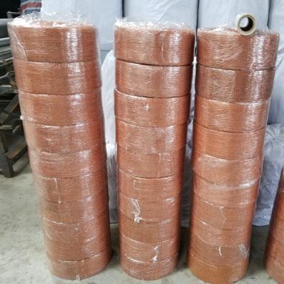 China Flat Type Copper Mesh Rats 15.2m Length Knitting Surface Corrugated Mesh for sale