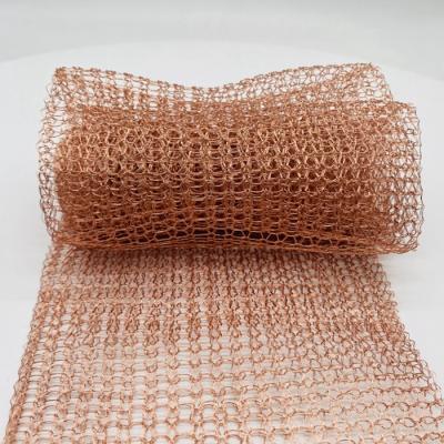 China 20ft Copper Blocker Mesh Anti Oxidation Stuf-Fit Copper Wool For Rats for sale