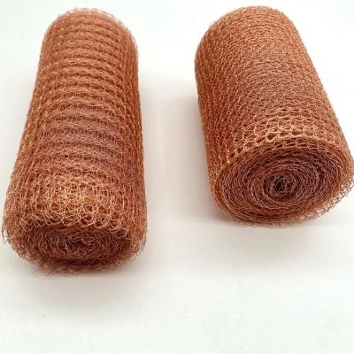 China ODM Copper Knitted Wire Mesh 6m 10m 15.2m 30.5m 61m For Slug Control ISO9001 for sale