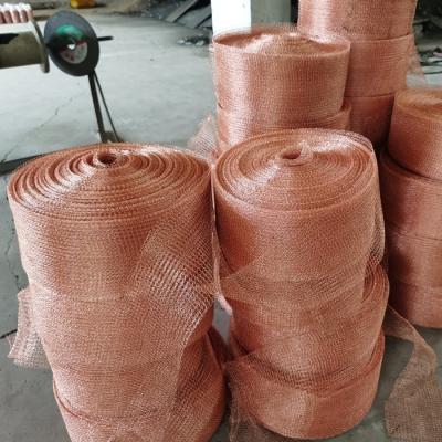 China OEM Copper Knitted Wire Mesh Pest Control Soft And Cutting Processing for sale