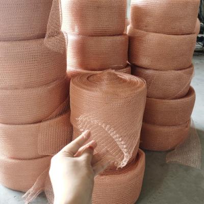 China 6m Mouse Copper Mesh Customized Size Knitted Copper Mesh For Rodent Control for sale