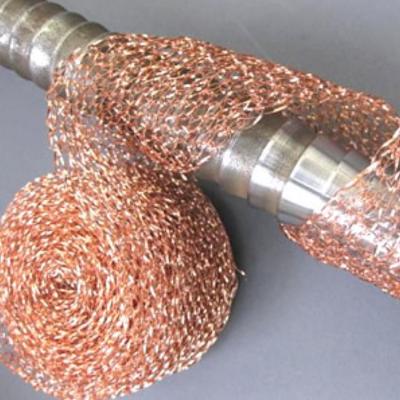 China OEM ODM Copper Cleaning Mesh 127mm 100mm Copper Wire Gauze for sale