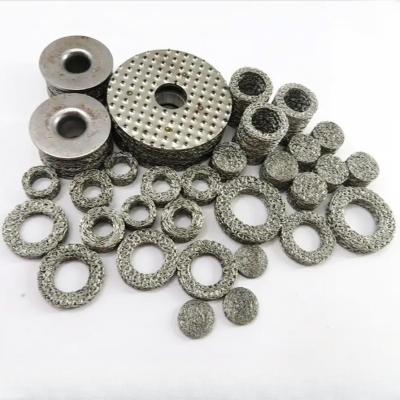 China Multifunctional Compressed Knitted Mesh 0.1mm 0.19mm Metal Mesh Filter for sale
