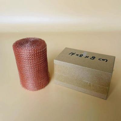 China Knitted Copper Wire Mesh Roll Knitting Weaving Monofilament 0.17mm for sale