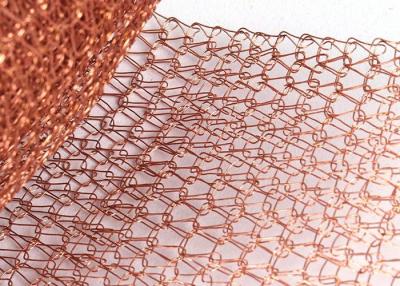 China 100MM 127MM Copper Mesh For Pest Control Gas Liquid Copper Knitted Mesh for sale