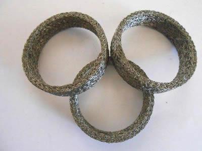 China TUV Compressed Knitted Wire Mesh Washers Gaskets 6.35MM*11.1MM Size à venda