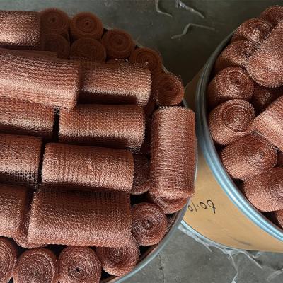China Highly Efficient Copper Knitted Wire Mesh 0.17mm Diameter Not Flammable à venda