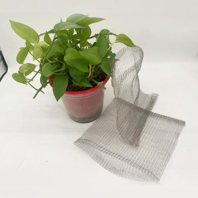 China Customized 12mmx6mm Stainless Steel Knitted Wire Mesh Filter Of Gas Liquid for sale