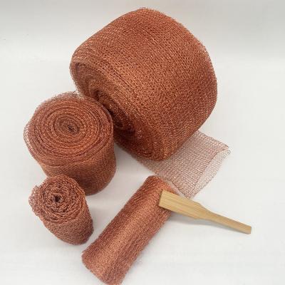 China Knitting Method Copper Mesh Rodent Control Wire High Temperature Resistance en venta