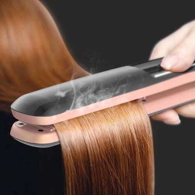 China 4 In 1 Steam Electric Ceramic Flat Iron Steam Hair Straightener OEM Custom Private Label for sale