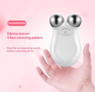 China V Shape Face Massage Roller Microcurrent Mini Lifting Electric Facial Massager for sale