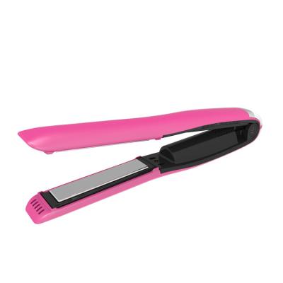 China Purple Unpluged 3.7V Wireless Hair Tools 24W Small Travel Flat Iron for sale