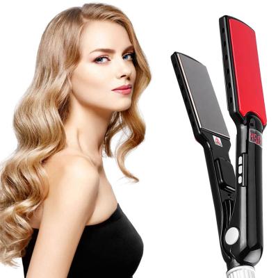 China 1.25inch Bedazzled Flat Iron Steampod Hair Straightener With Led Display for sale