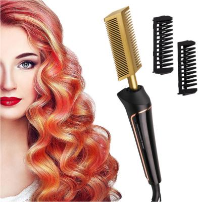 China LED Display 450F electric hot comb / Electric Pressing Comb For Black Hair for sale