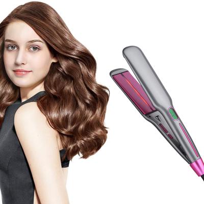 China ferro liso 80~230℃ do cabelo do infravermelho de 1inch Rose Golden Titanium Hair Straightener à venda