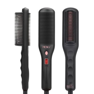 China Ceramic Fast Hair Straightener Brush Hair Styling Hot Comb Anti Scald for sale