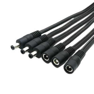 China cable de extensión hembra-varón del cordón 5.5x2.5m m DC de la corriente continua de 12V 24V en venta
