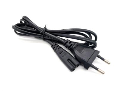 China Length 2m VDE Power Cord AC 2 Pin European Laptop Power Cord for sale