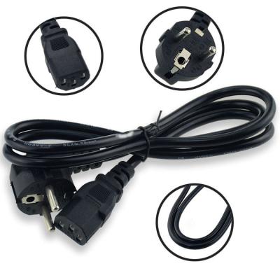 China IEC C5 2 Prong Laptop Power Cord VDE european plug extension lead for sale