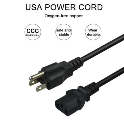 China 6A 250V IEC 60320 C13 Power Cord 6ft UL 3 Pins for Home appliance for sale