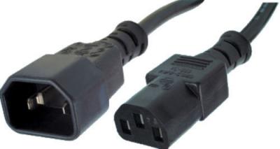 China La UL aprobó el cable de extensión seguro 18AWG los 0.8m de la CA cable de corriente alterna de 3 dientes para la TV en venta