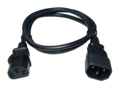 China 250V 10A AC Power Extension Cord C13 C14 1.2m 1.5m 1.8m For Refrigerator for sale