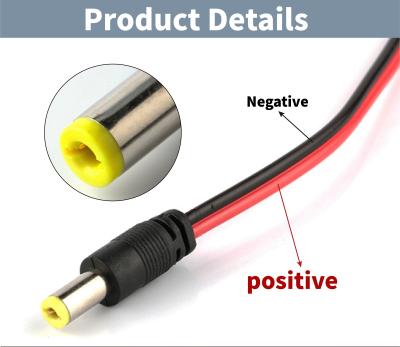 China 5AWG -  32AWG UL DC Power Cord 2.1mm Positive negative connector for sale
