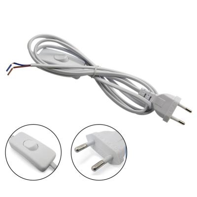 China EU Plug Switch Power Cord AC 110V 10A Copper ABS PVC Material for sale