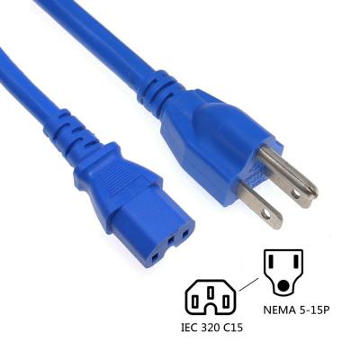 China Dapter UL AC Power Cord 18 AWG Three Prong US Plug Outdoor Use for sale