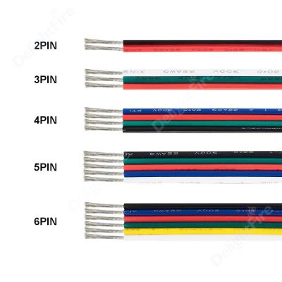 China o PVC de 4Pin 5Pin 6Pin isolou o fio de cobre flexível 18 do cabo 20 conector da manutenção programada de 22AWG JST à venda