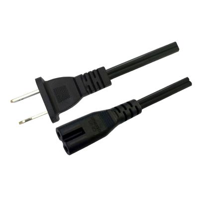 China 10A 125V UL Approved Extension Cords Electric 2 Prong SJT SRDT Power Cord for sale
