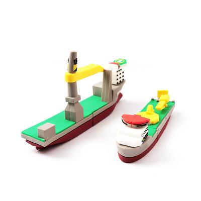 China 3D Copy Real PVC USB Drive Sailing Ship Customized Shapes for sale