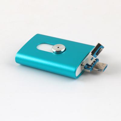 China OTG Usb 2.0 Fast Speed 3 In One USB Flash Drive Iphone Andriod Together for sale