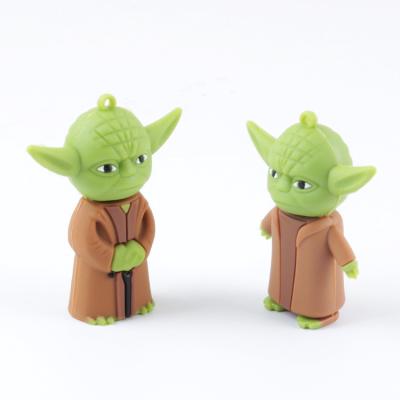 China PVC Customized Shaped By Master Yoda Star Wars Usb Flash Drive Usb 2.0 And 3.0 for sale