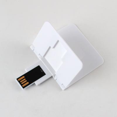 China ABS Plastic Credit Card USB Sticks 2.0 128GB 64GB Both Side CMYK Print for sale