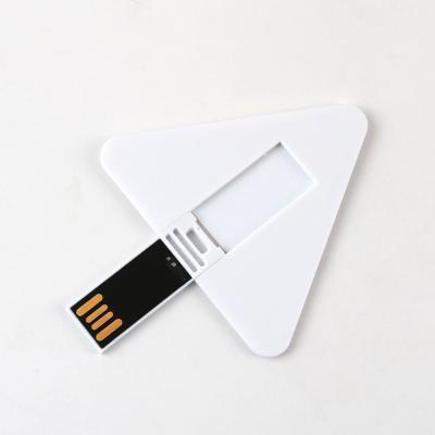 China Memoria USB 16GB 32GB 64GB UDP Chips Full Memory de destello de la tarjeta de crédito del triángulo en venta