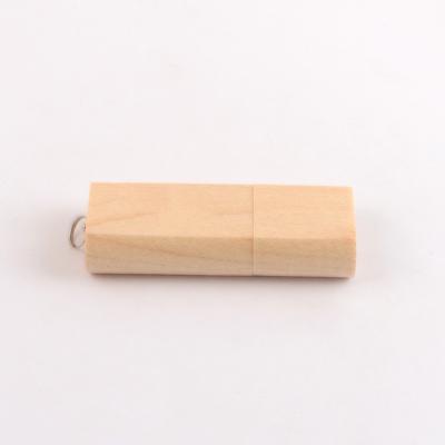 China 15MB/S 32GB 128GB Maple Wooden USB Flash Drive With Small Ring Usb 3.0 for sale