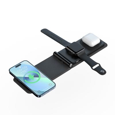 China Fast Charging Folding Wireless Charger For IPhone Airpods AppleWatch Fast Charger for sale