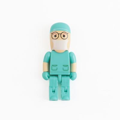 China Doctor Nurse Shape Plastic USB Stick Flash Drive USB 2.0 or USB 3.0 for sale