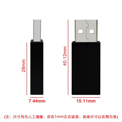 China Ensure secure charging for your phone with USB data blocker - Silver/Black available Te koop