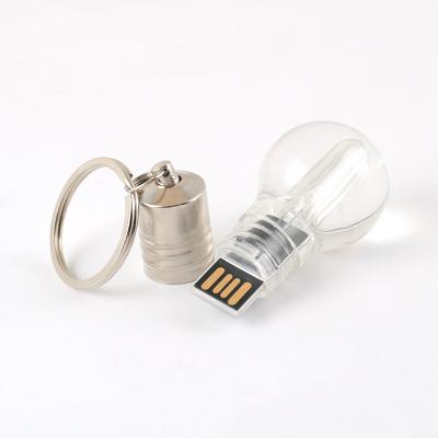 China Lightbulb Shaped Custom Crystal Flash Drive 90x30cm for sale