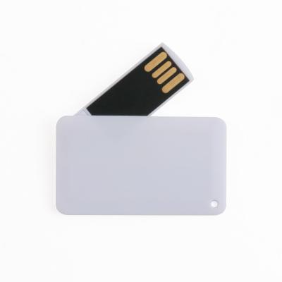 China Mini Credit Card USB Flash Drive Custom Print Logo Both Side 64GB 128GB 2.0 3.0 for sale