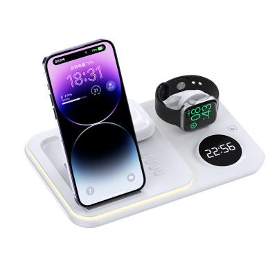 China 110K - 205KHZ Foldable Wireless Charger With Clock And LED for sale