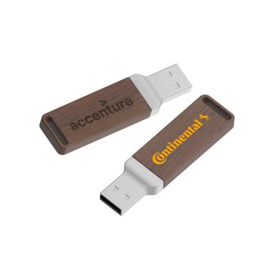 China Natural Wood USB Logo Wood Pen Drive with Print or Embossing for Your Business à venda