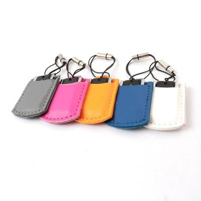 China Custom Logo Supported Leather USB Flash Drive With 20MB/S Reading Speed for sale