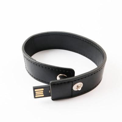 China Leather Wristband USB Flash Drive 20MB/S Reading Speed With Custom Logo Support for sale