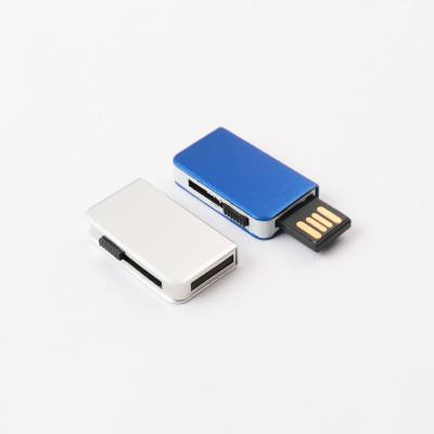 China Customized Silver Metal USB Flash Drive Toshiba Flash Chips Inside à venda