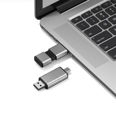 Κίνα Όλα τα περασμένα H2 USB + Type C USB Flash Drive μπορούν να έχουν λογότυπο OEM Ένα σώμα Usb προς πώληση