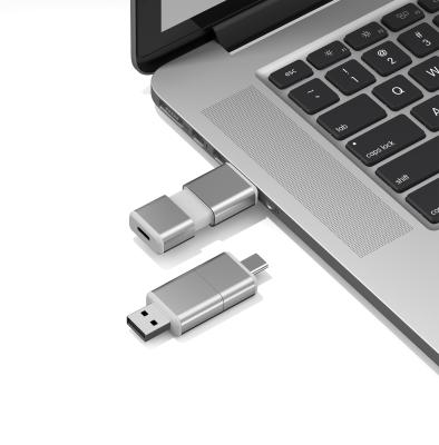 Κίνα Όλα τα περασμένα H2 USB + Type C USB Flash Drive μπορούν να έχουν λογότυπο OEM Ένα σώμα Usb προς πώληση